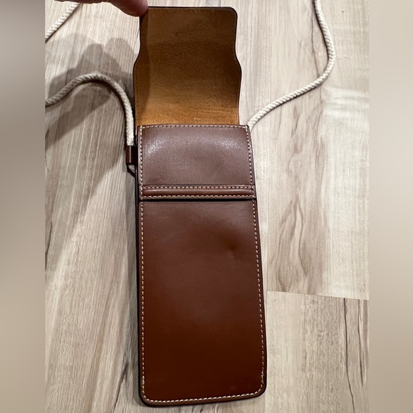 Celine Leather Phone Sunglass Pouch Crossbody Strap - Picture 4 of 9